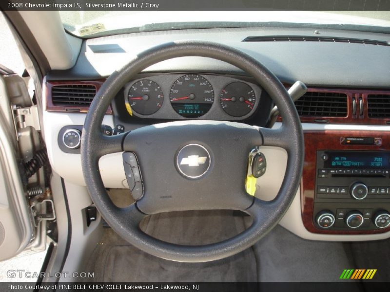 Silverstone Metallic / Gray 2008 Chevrolet Impala LS