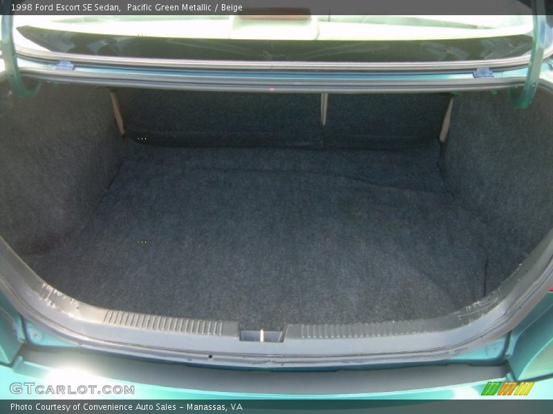 Pacific Green Metallic / Beige 1998 Ford Escort SE Sedan