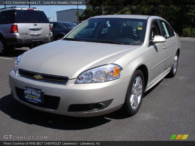 Gold Mist Metallic / Neutral 2011 Chevrolet Impala LT