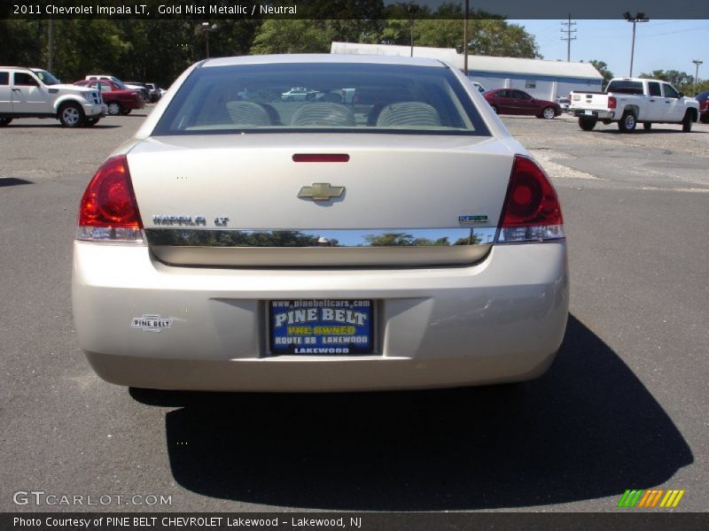 Gold Mist Metallic / Neutral 2011 Chevrolet Impala LT