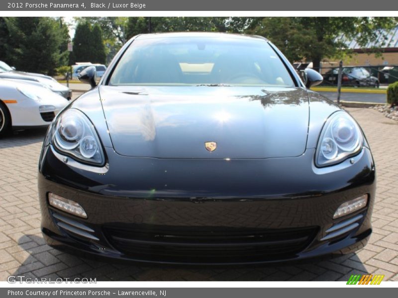 Black / Luxor Beige 2012 Porsche Panamera 4