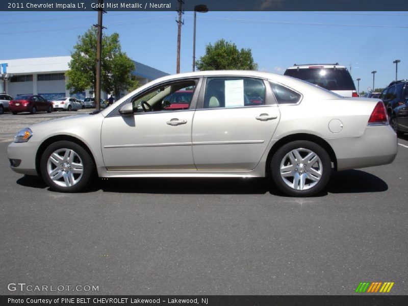 Gold Mist Metallic / Neutral 2011 Chevrolet Impala LT