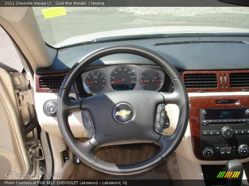 Gold Mist Metallic / Neutral 2011 Chevrolet Impala LT