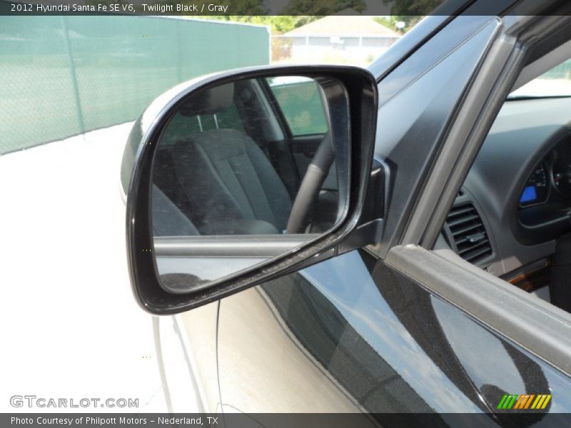 Twilight Black / Gray 2012 Hyundai Santa Fe SE V6