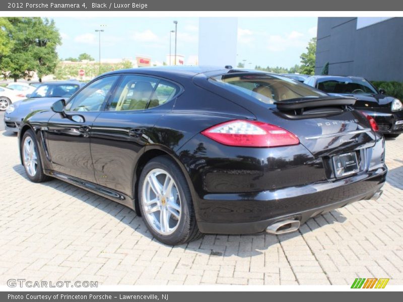 Black / Luxor Beige 2012 Porsche Panamera 4