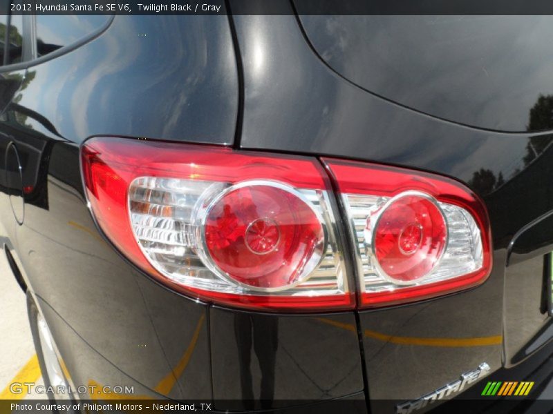 Twilight Black / Gray 2012 Hyundai Santa Fe SE V6