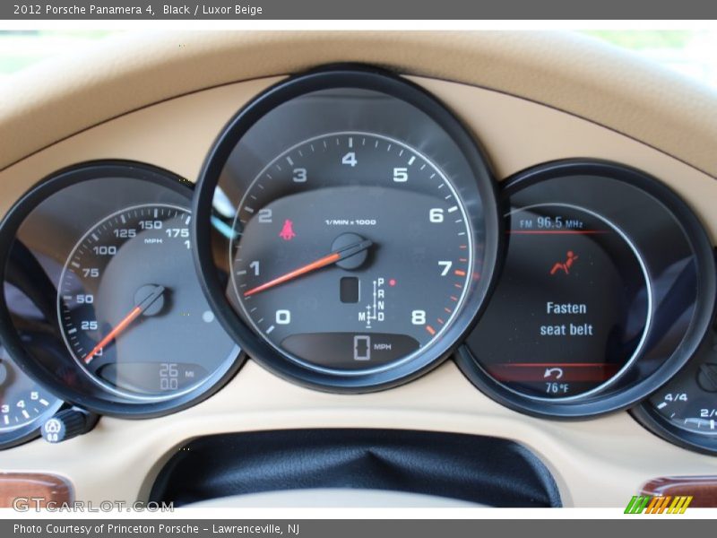  2012 Panamera 4 4 Gauges