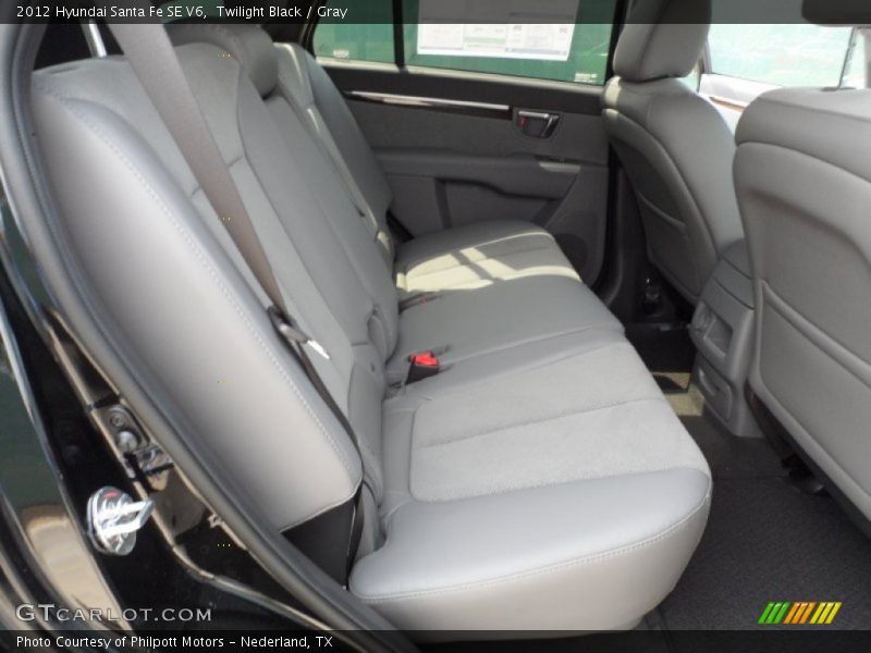 Twilight Black / Gray 2012 Hyundai Santa Fe SE V6