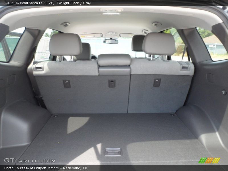 Twilight Black / Gray 2012 Hyundai Santa Fe SE V6