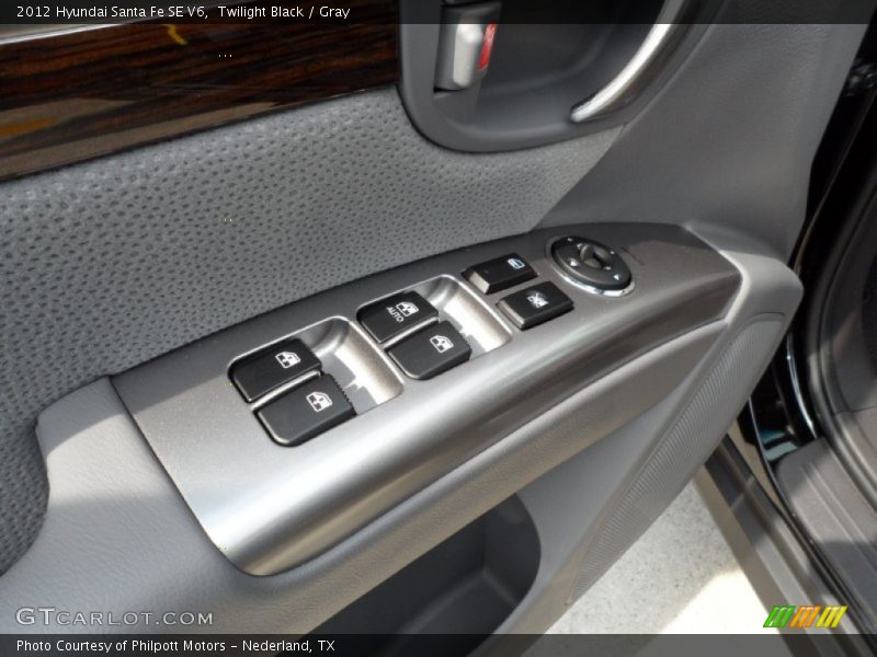 Twilight Black / Gray 2012 Hyundai Santa Fe SE V6