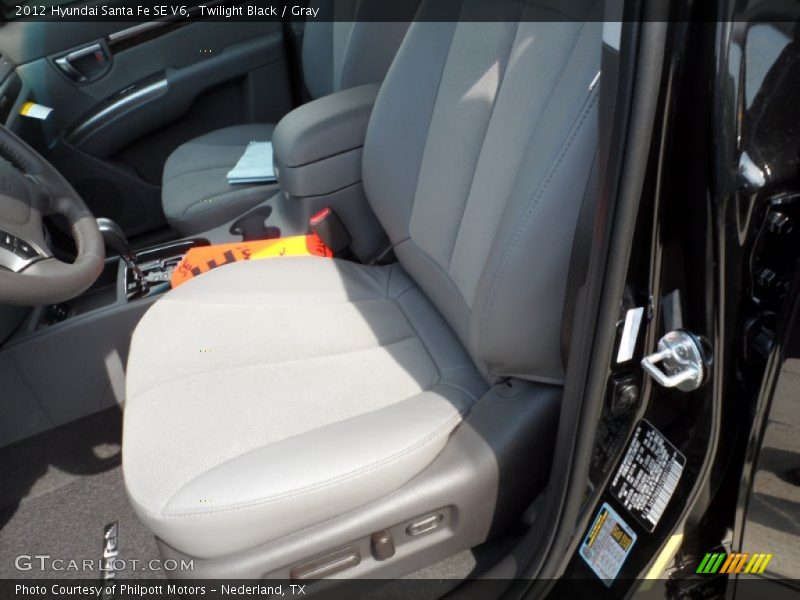 Twilight Black / Gray 2012 Hyundai Santa Fe SE V6