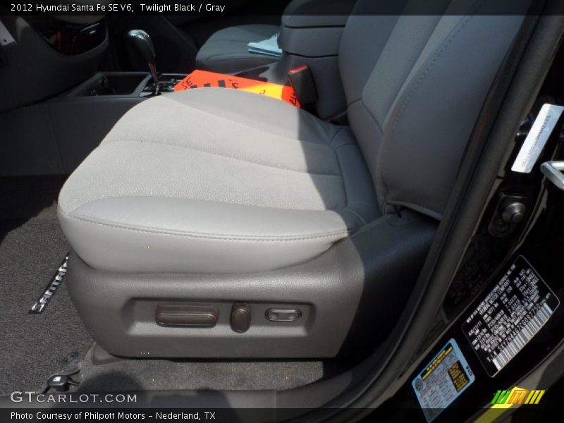Twilight Black / Gray 2012 Hyundai Santa Fe SE V6