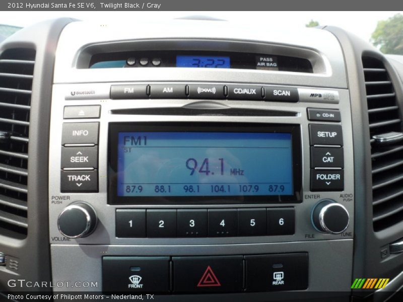Audio System of 2012 Santa Fe SE V6