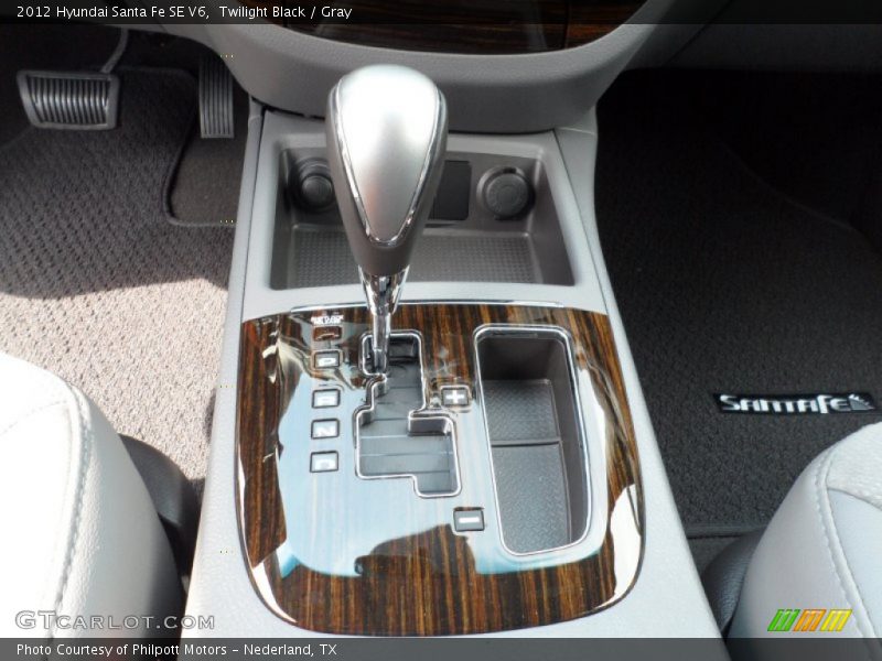  2012 Santa Fe SE V6 6 Speed SHIFTRONIC Automatic Shifter