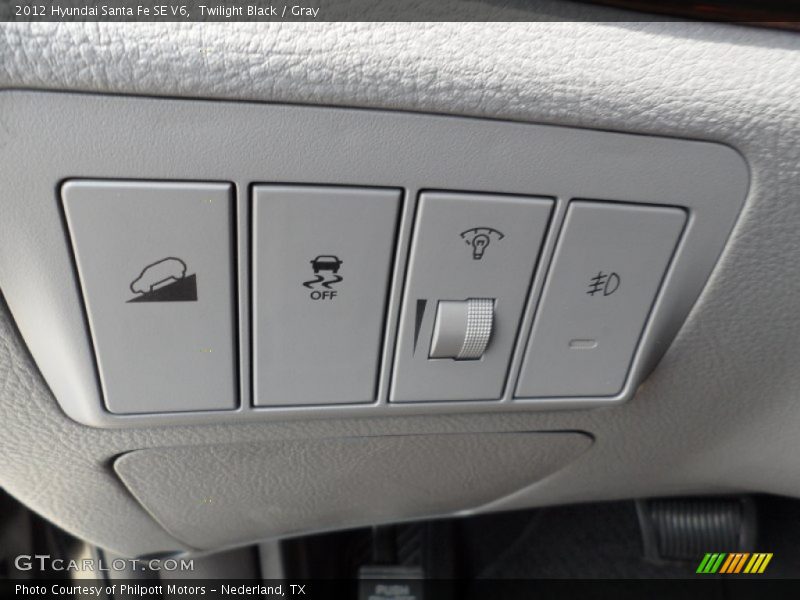 Twilight Black / Gray 2012 Hyundai Santa Fe SE V6