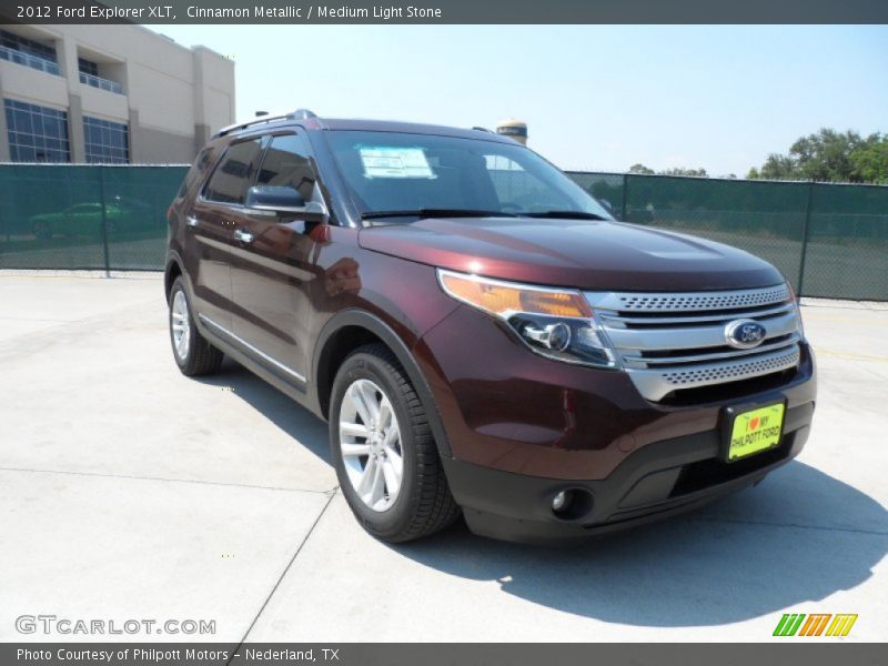 Cinnamon Metallic / Medium Light Stone 2012 Ford Explorer XLT