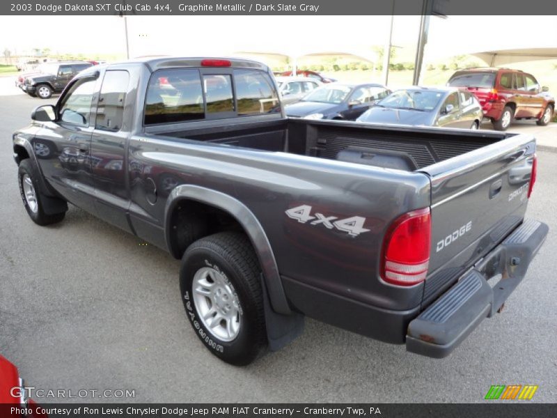  2003 Dakota SXT Club Cab 4x4 Graphite Metallic