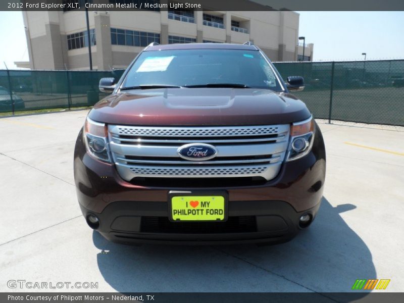 Cinnamon Metallic / Medium Light Stone 2012 Ford Explorer XLT