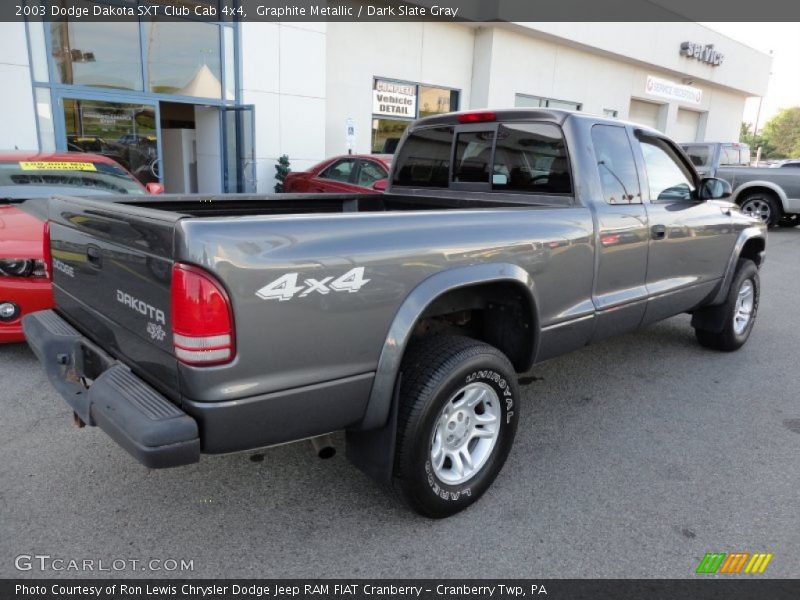  2003 Dakota SXT Club Cab 4x4 Graphite Metallic