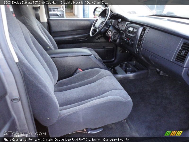  2003 Dakota SXT Club Cab 4x4 Dark Slate Gray Interior