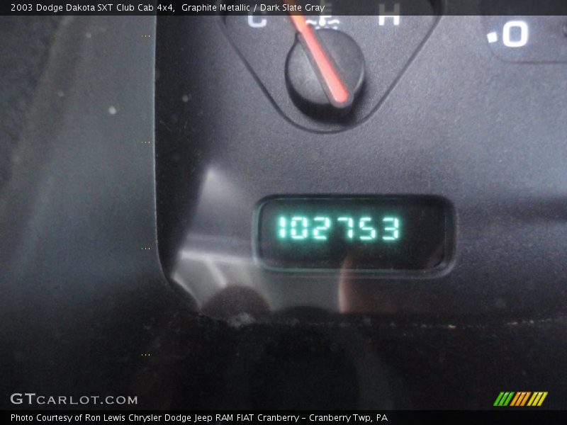 Graphite Metallic / Dark Slate Gray 2003 Dodge Dakota SXT Club Cab 4x4