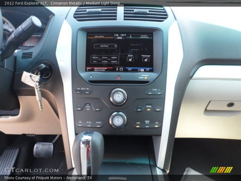 Controls of 2012 Explorer XLT