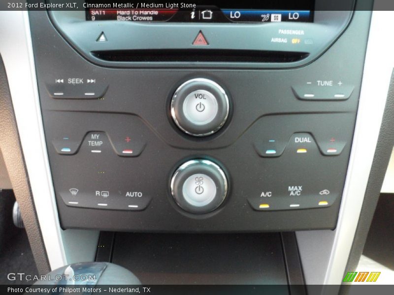 Controls of 2012 Explorer XLT