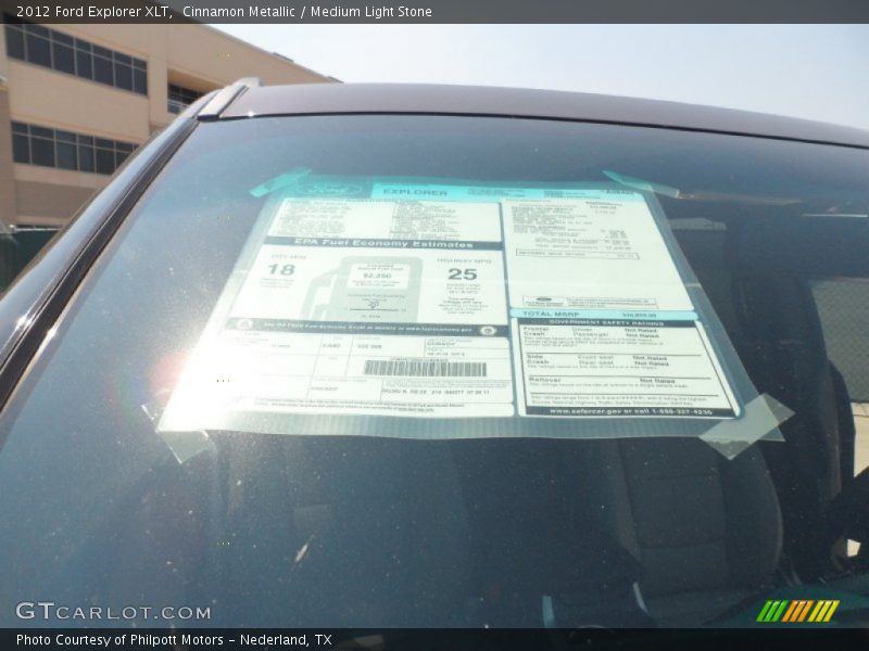 Cinnamon Metallic / Medium Light Stone 2012 Ford Explorer XLT