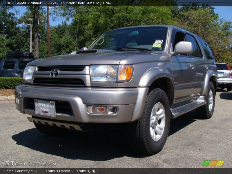 Thunder Cloud Metallic / Gray 2002 Toyota 4Runner SR5 4x4