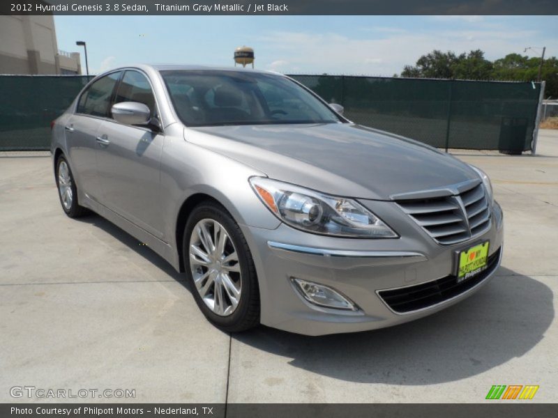 Titanium Gray Metallic / Jet Black 2012 Hyundai Genesis 3.8 Sedan