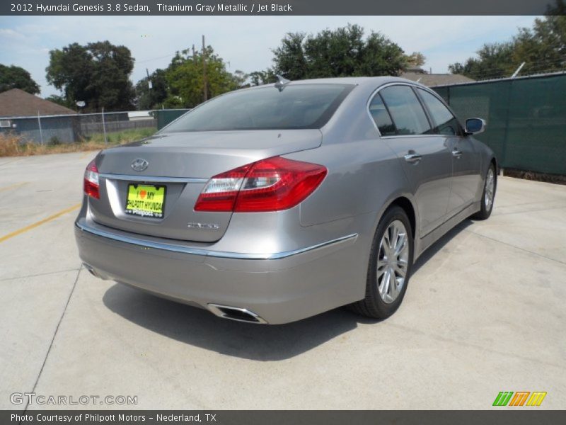 Titanium Gray Metallic / Jet Black 2012 Hyundai Genesis 3.8 Sedan