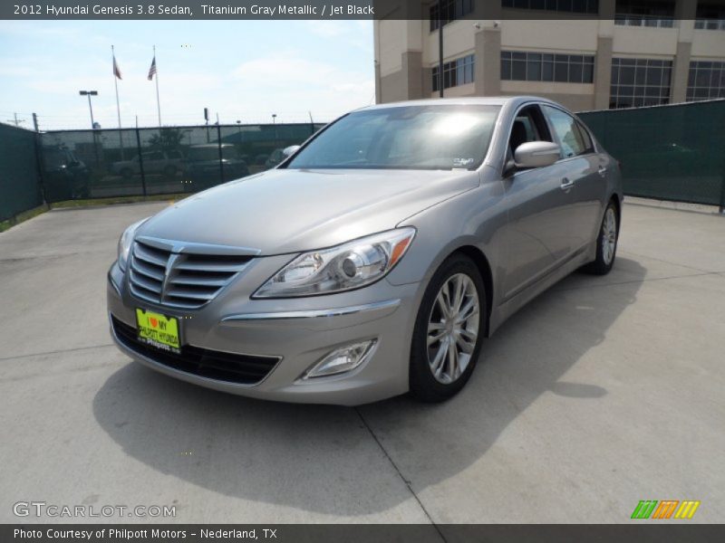 Titanium Gray Metallic / Jet Black 2012 Hyundai Genesis 3.8 Sedan