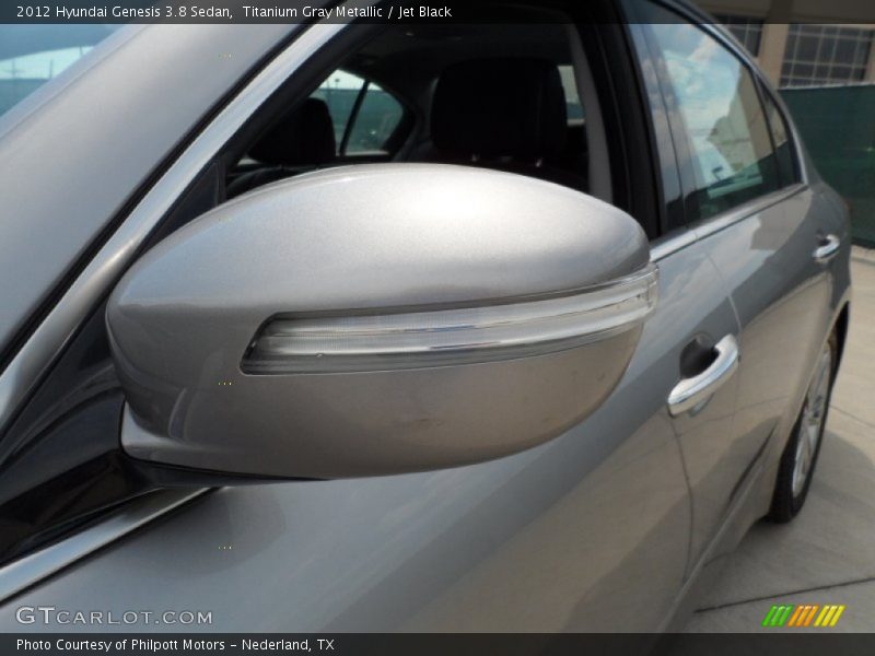 Titanium Gray Metallic / Jet Black 2012 Hyundai Genesis 3.8 Sedan