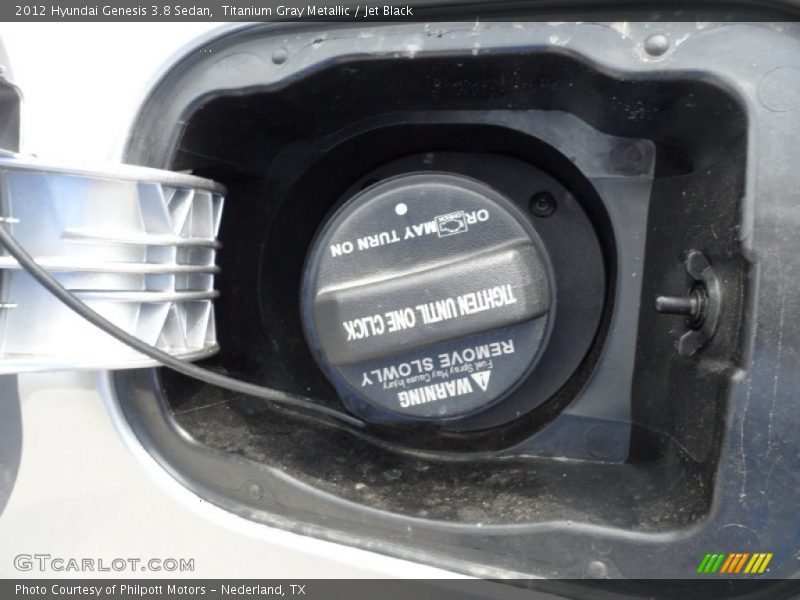 Titanium Gray Metallic / Jet Black 2012 Hyundai Genesis 3.8 Sedan