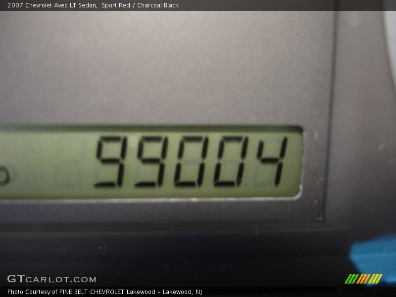 Sport Red / Charcoal Black 2007 Chevrolet Aveo LT Sedan
