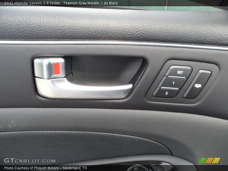 Titanium Gray Metallic / Jet Black 2012 Hyundai Genesis 3.8 Sedan