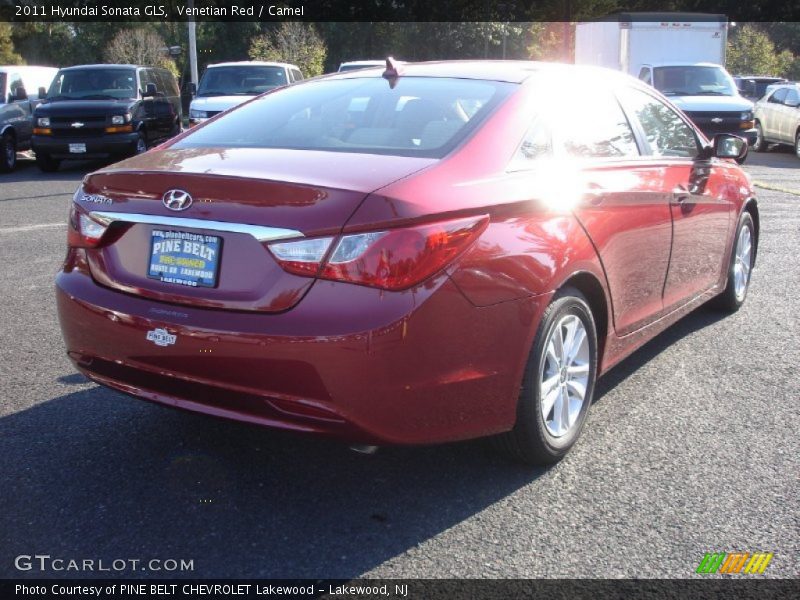 Venetian Red / Camel 2011 Hyundai Sonata GLS