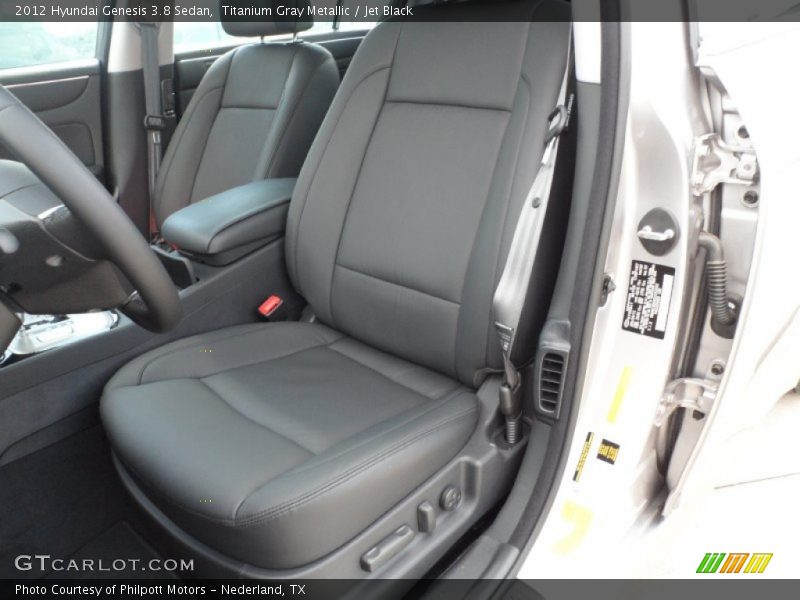  2012 Genesis 3.8 Sedan Jet Black Interior