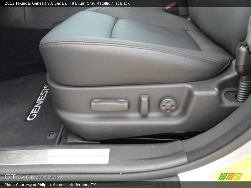 Titanium Gray Metallic / Jet Black 2012 Hyundai Genesis 3.8 Sedan