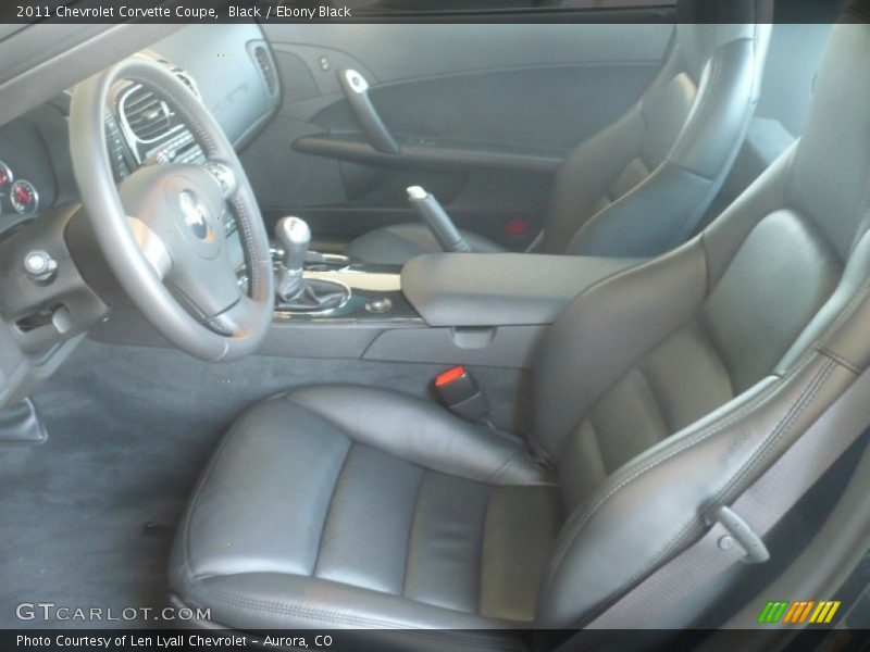  2011 Corvette Coupe Ebony Black Interior