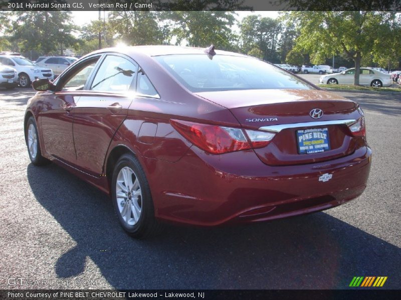 Venetian Red / Camel 2011 Hyundai Sonata GLS