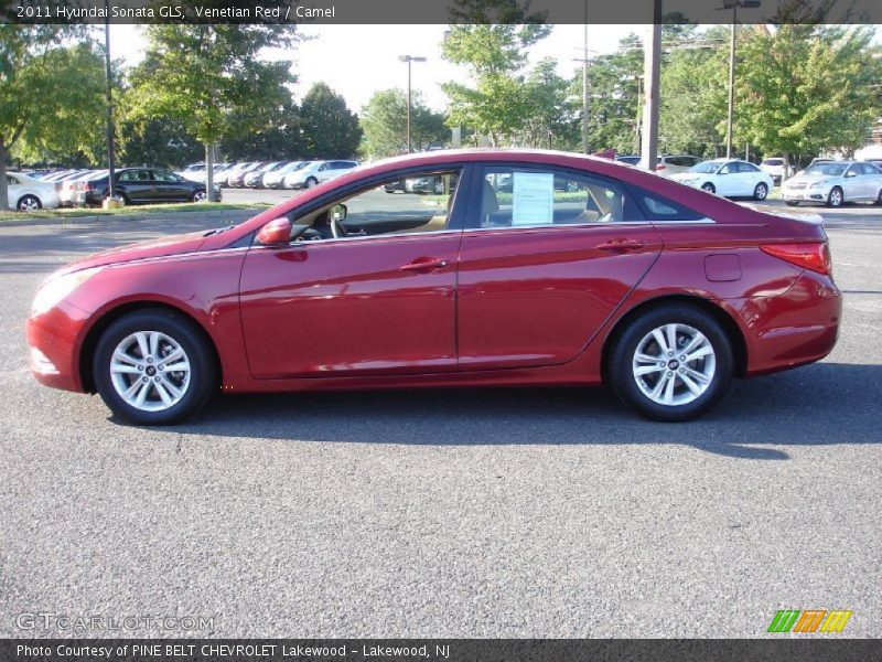 Venetian Red / Camel 2011 Hyundai Sonata GLS
