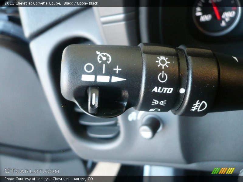 Controls of 2011 Corvette Coupe
