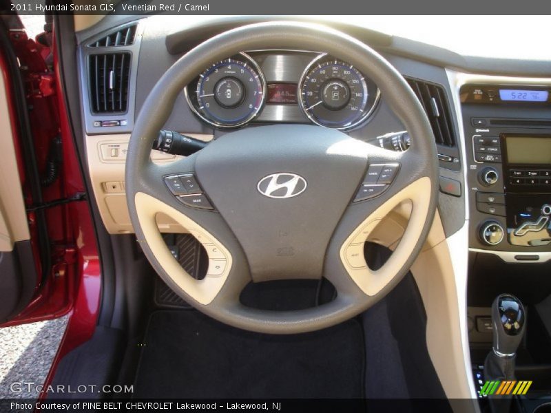 Venetian Red / Camel 2011 Hyundai Sonata GLS