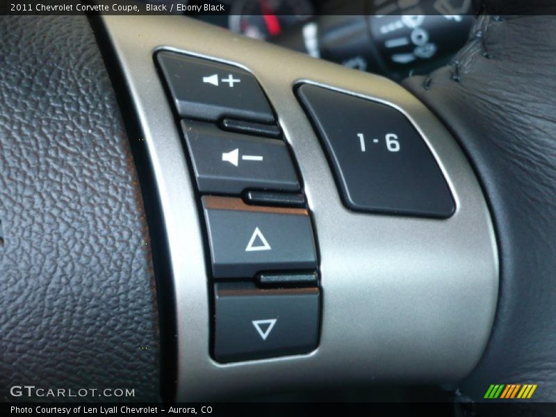 Controls of 2011 Corvette Coupe