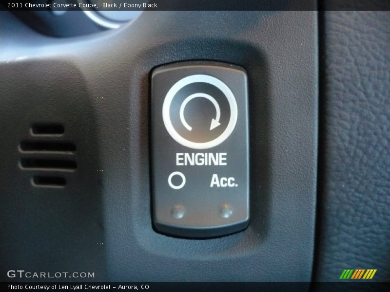 Controls of 2011 Corvette Coupe
