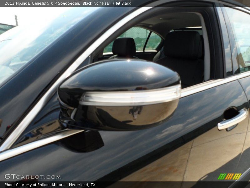 Black Noir Pearl / Jet Black 2012 Hyundai Genesis 5.0 R Spec Sedan