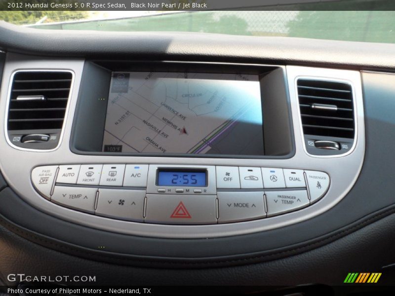 Navigation of 2012 Genesis 5.0 R Spec Sedan