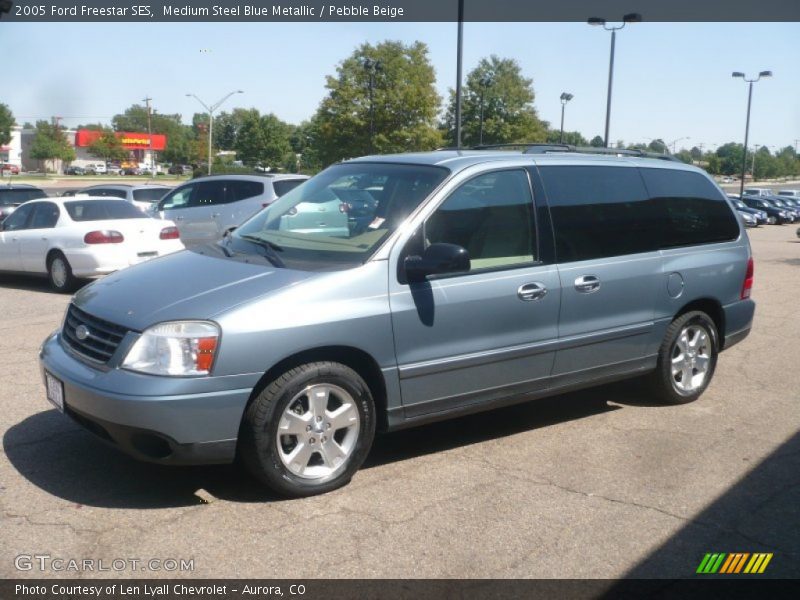 Medium Steel Blue Metallic / Pebble Beige 2005 Ford Freestar SES