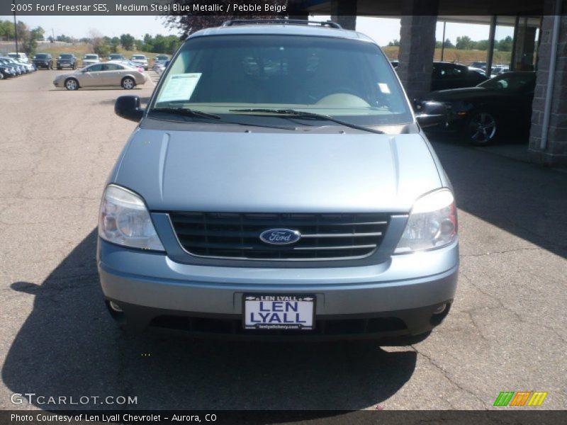 Medium Steel Blue Metallic / Pebble Beige 2005 Ford Freestar SES